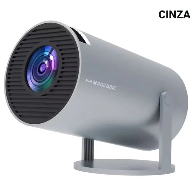 Projetor 4K Portátil HY300 Pro Android - Cinema em Casa e Ao Ar Livre com Alta Definição
